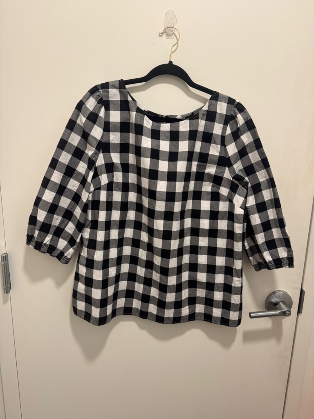Talbots Black and White gingham  Tunic